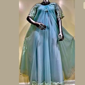 SHADOWLINE Peignoir Set Chiffon Nightgown Robe